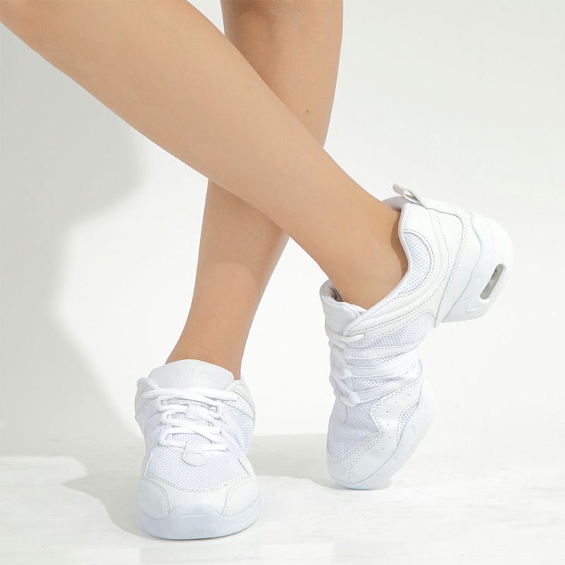ダンススニーカーダンススニーカーダンスシューズ白黒ジャズシューズレディースメンズキッズ女性用男性用ヒップホップラテンジャズダンスチアリーディングズンバフィットネスシューズブラックホワイトZUM(スム)ZDS118-EX楽天【送料無料】