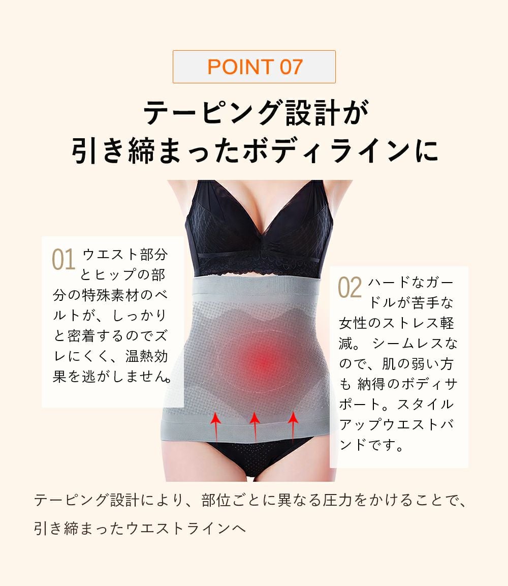 加圧ヒートウエストシェイパーZUMB0439