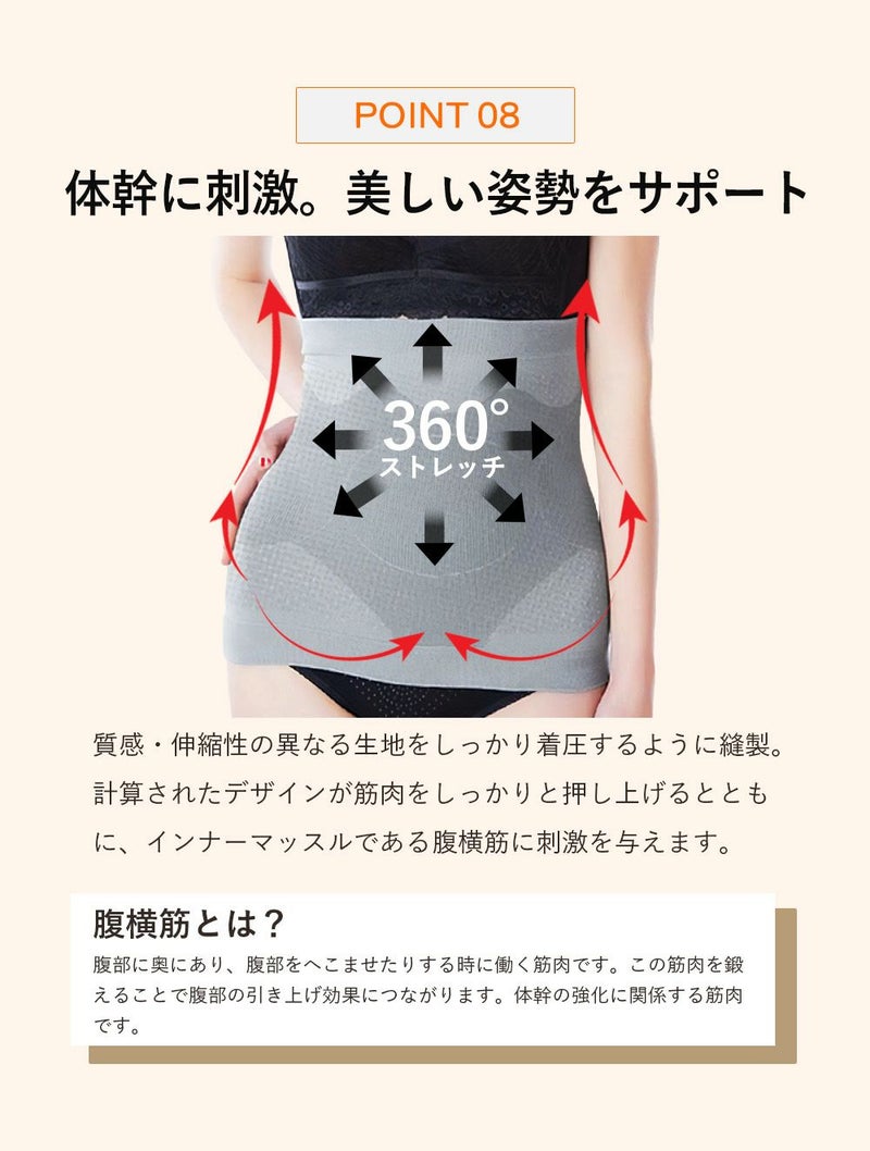 加圧ヒートウエストシェイパーZUMB0439