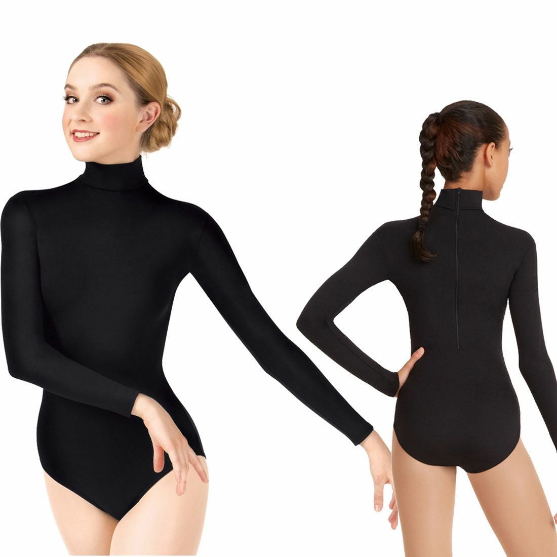 タートルネックレオタード ブラック Sサイズ 長袖 Capezio タートルネックレオタード TB41 | Dance-nets 公式オンラインストア